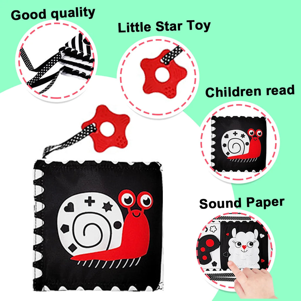 High-Contrast Crinkle Cloth Baby Book