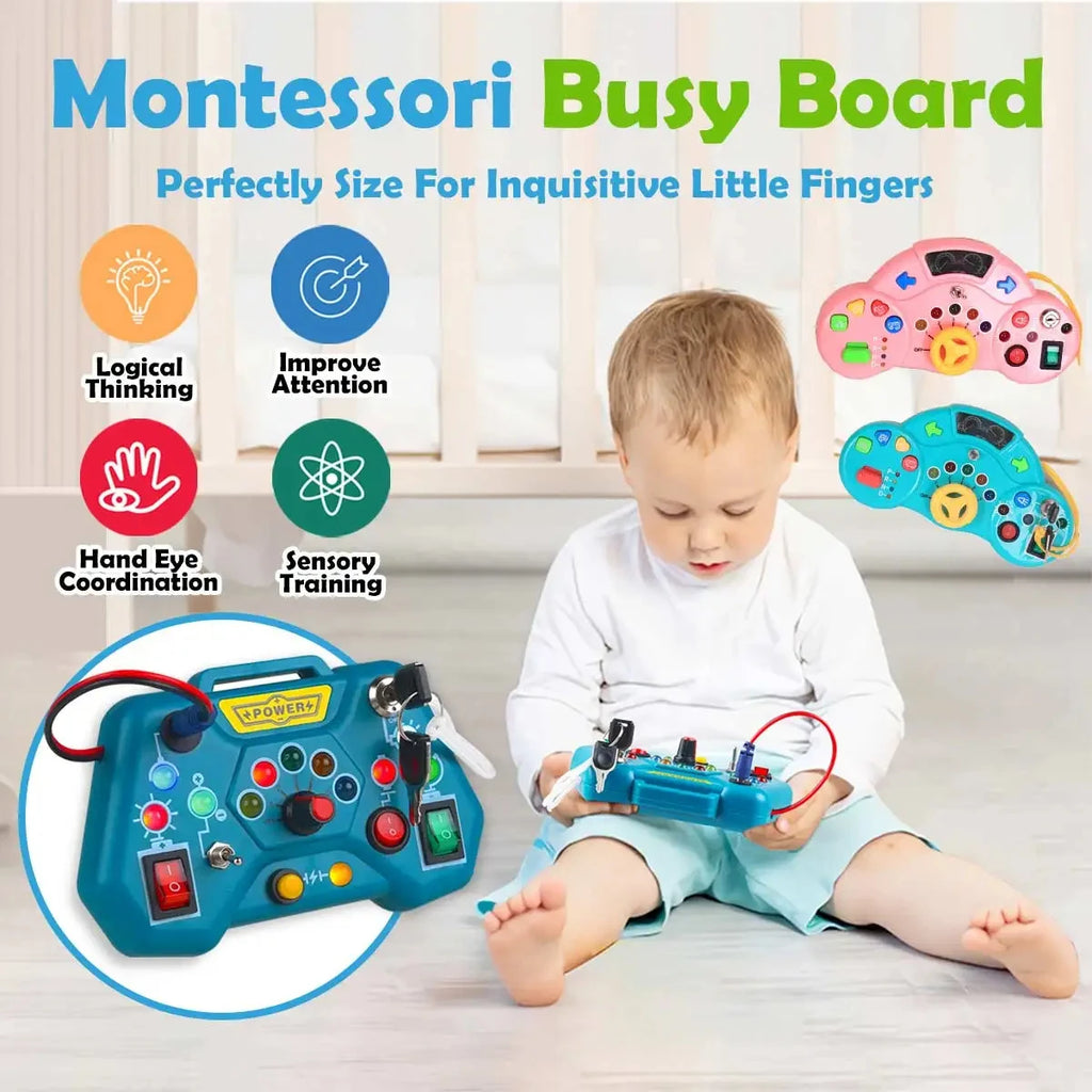 Montessori Busy Board for Toddlers