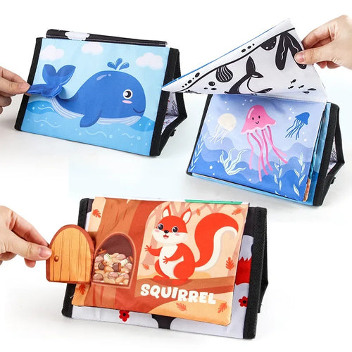 10-Page Cartoon Animal Cloth Book