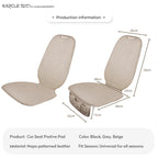 Car Seat Safety Protector Leather Pad for Kids Baby Pets Universal Rear Seat Cushion Child Protective Mat With Storage Net Cover