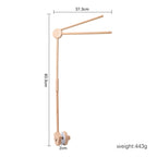 Baby Rattle Toy 0-12 Months Toys Wooden Mobile Bed Bell Floor Stand Bracket Newborn Bed Bell Hanging Holder Bracket Infant Crib