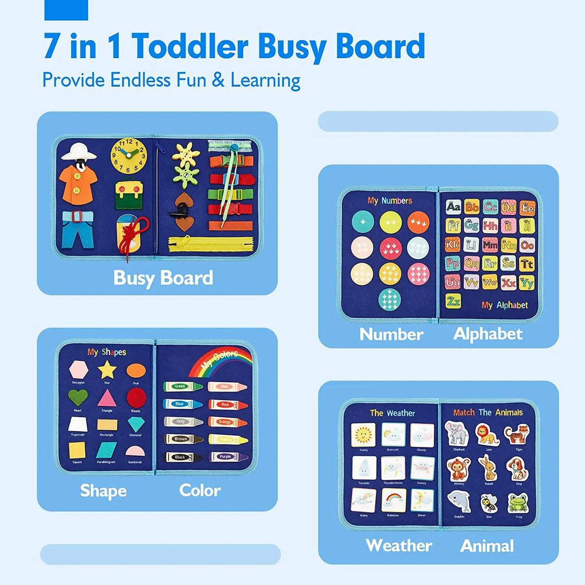 Toddler Montessori Busy Board