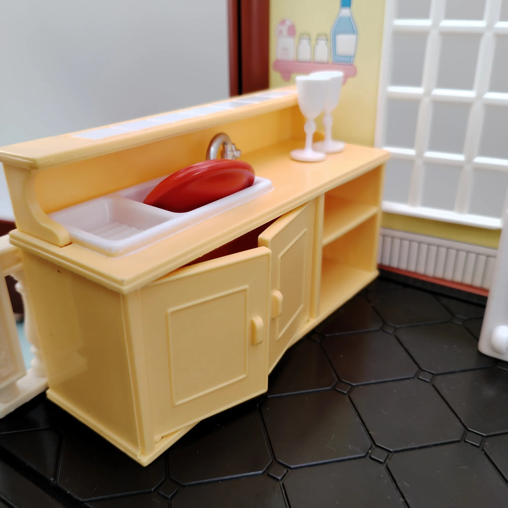 Miniature Items Dollhouse Furniture Accessories Living Room Bedroom Supermarket Shopping Games Family Interaction Doll Kids Toys