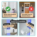 Baby Safety Lock Anti-Jamming Door Blocking Mechanism Safety Cabinet Lock Kids Security Childproof Safety Lock for Interior Door