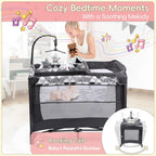 5-in-1 Baby Bassinet & Bedside Crib