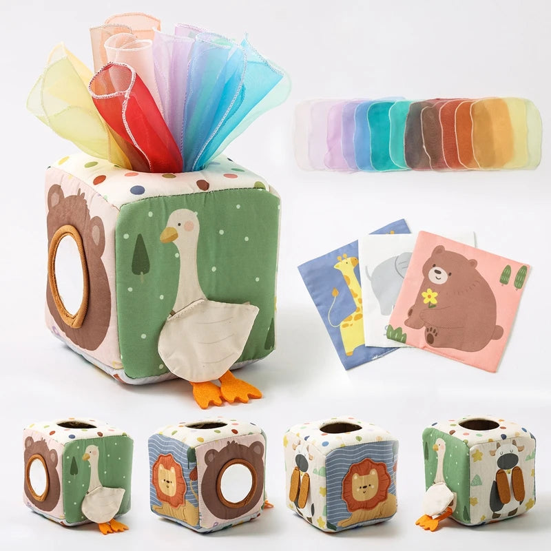 Montessori Magic Tissue Box Sensory Toy