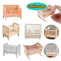 1:12 Miniature Wooden Dollhouse Cradle
