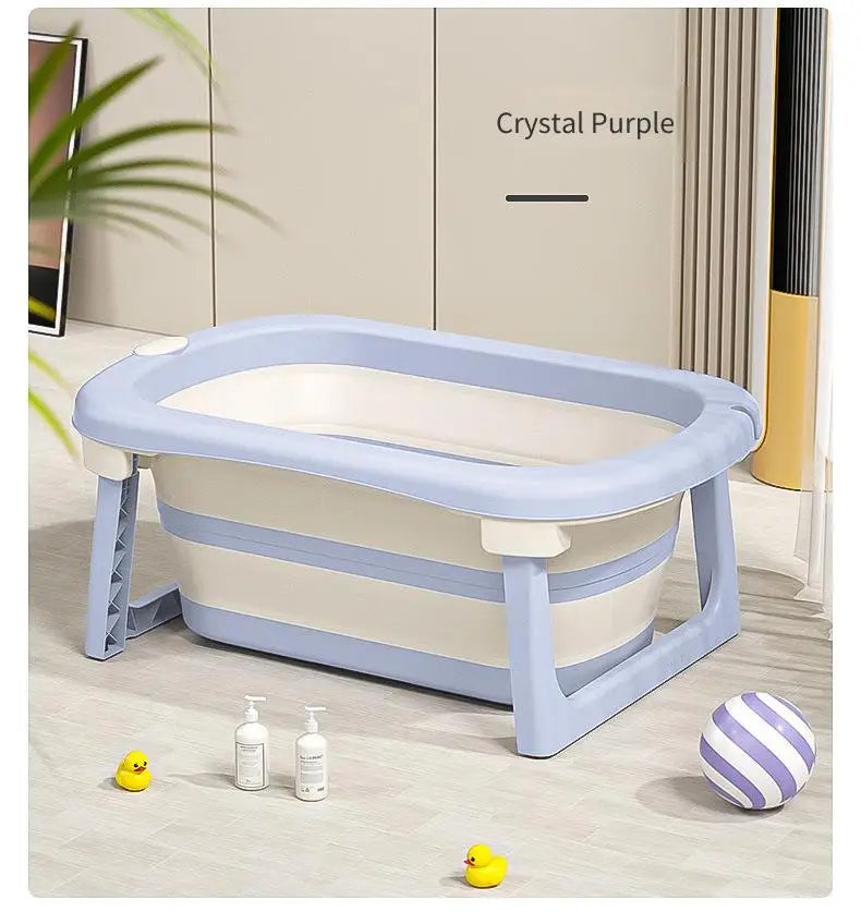 Foldable Baby Bathtub for Newborns & Toddlers – Space-Saving Bath Tub with Easy Storage Lightweight & Portable Design