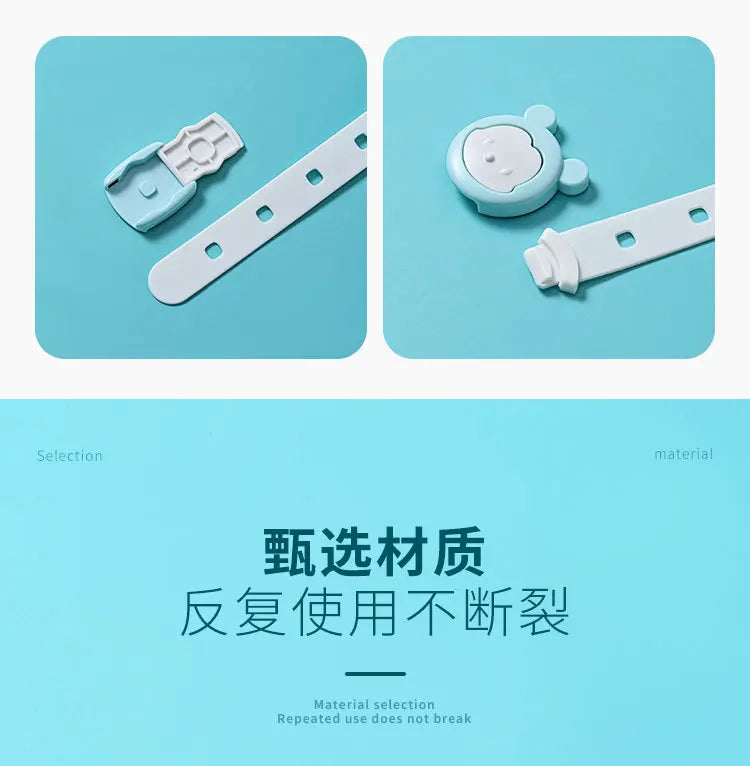 5Pcs Child Safety Cabinet Lock Baby Proof Security Protector Drawer Door Cabinet Lock Plastic Protection Kids Safety Door Lock