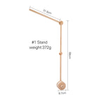 Baby Rattle Toy 0-12 Months Toys Wooden Mobile Bed Bell Floor Stand Bracket Newborn Bed Bell Hanging Holder Bracket Infant Crib
