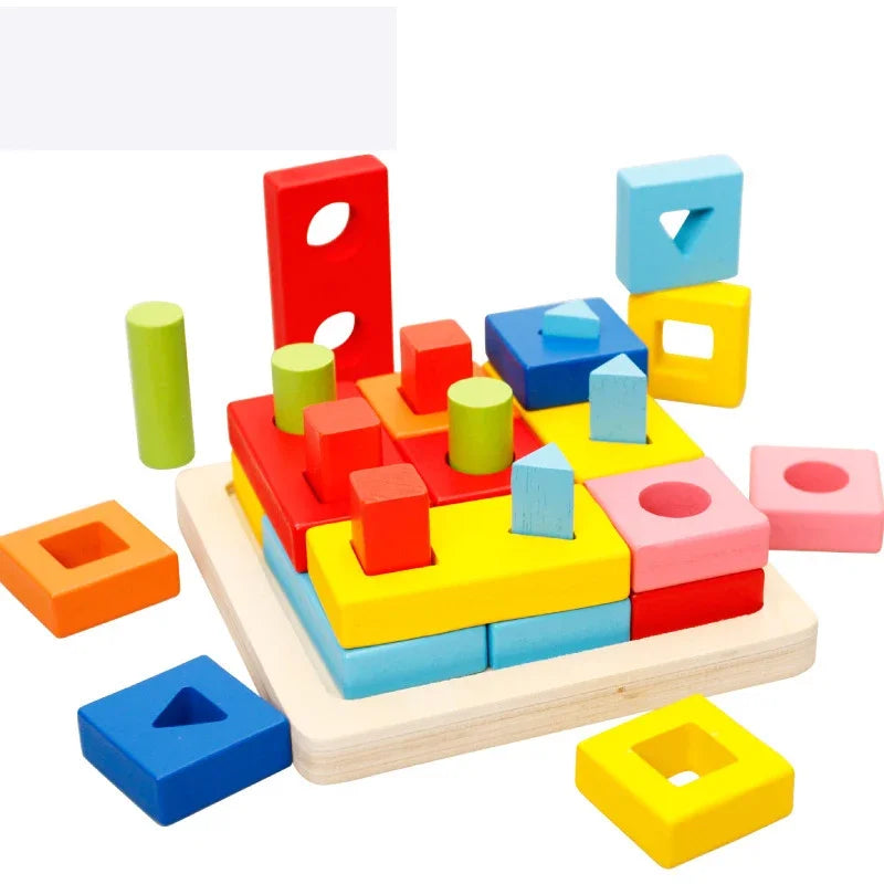 Wooden Shape Sorting Board