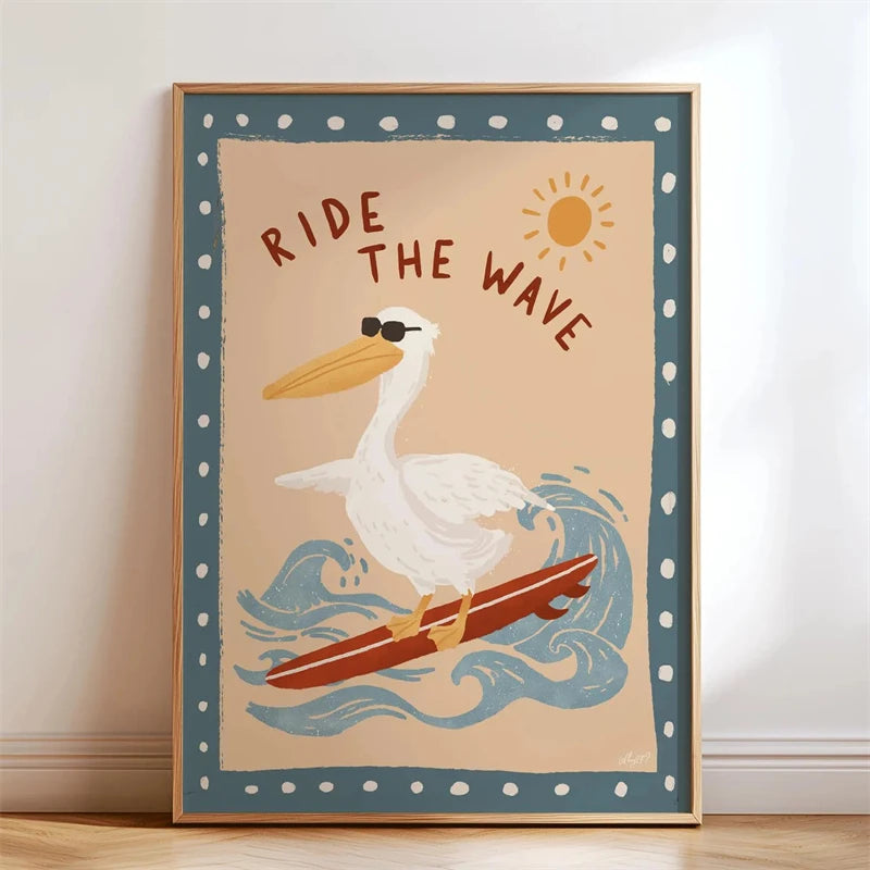 Animal-themed Baby Room Posters: Stylish and Playful Animal Prints Whimsical Canvas Wall Art Suitable for Modern Baby Room De