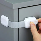 Baby Safety Cabinet Locks Adhesive Child Proofing Latches To Baby Proof Cupboard Drawers Fridge Adjustable Kids Proofing Straps