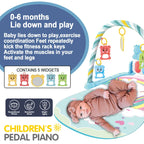 Baby Activity Gym with Piano & Play Mat