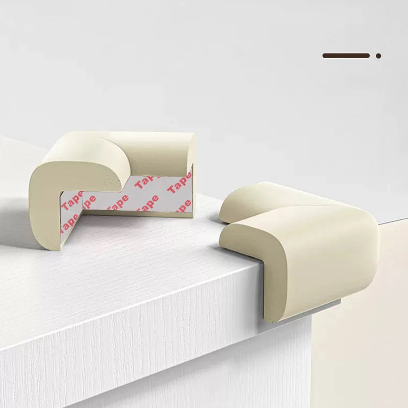 4pcs Soft Baby Proofing Corner Guards - Pre-Taped Table Corner Protector for Child Safety Furniture Bumper & Sharp Edge