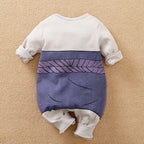 Cotton Newborn Long-Sleeve Jumpsuit
