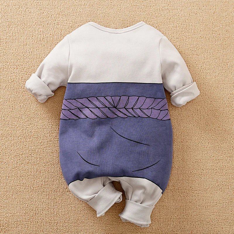 Cotton Newborn Long-Sleeve Jumpsuit