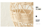 Rattan Hot Air Balloon Wall Decor Hand Woven Photo Props Kids Room Kindergarten Nursery Hanging Wall Decor Ornament