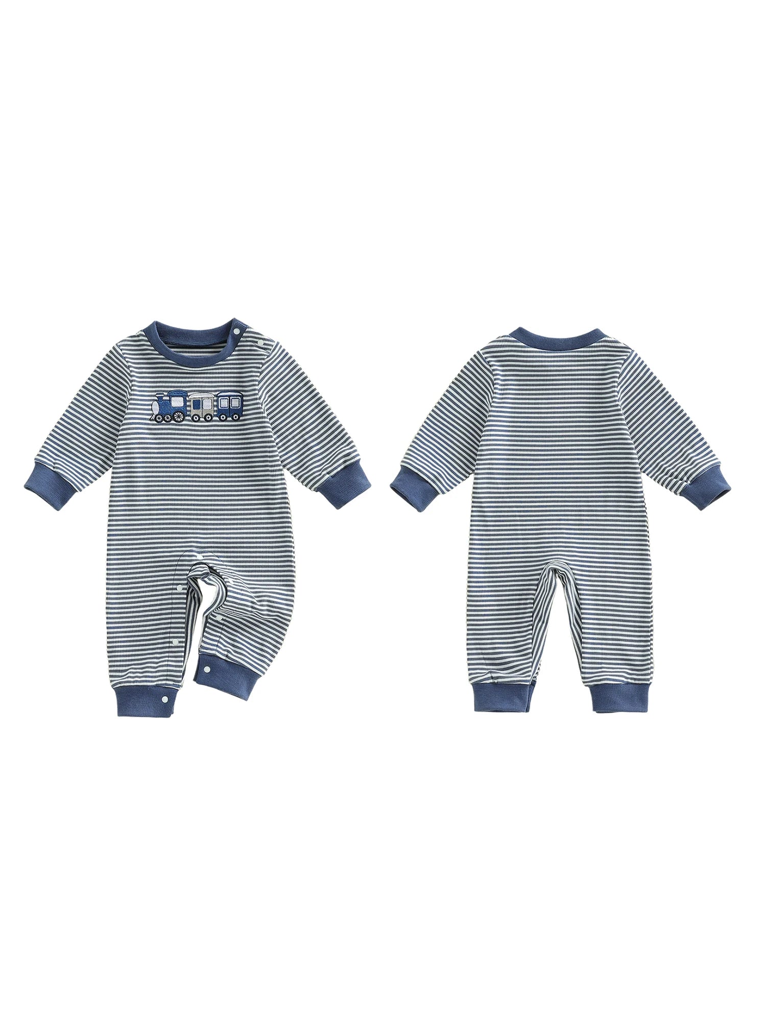 Boys Fall Striped Playsuit