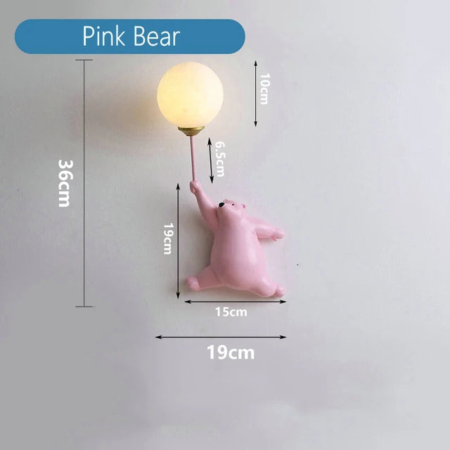 Nursery Room Children's Room Wall Light Resin Astronaut G9 Bulb Speaceman Boy Bedroom Bedside Night Lamps AC110V 220V