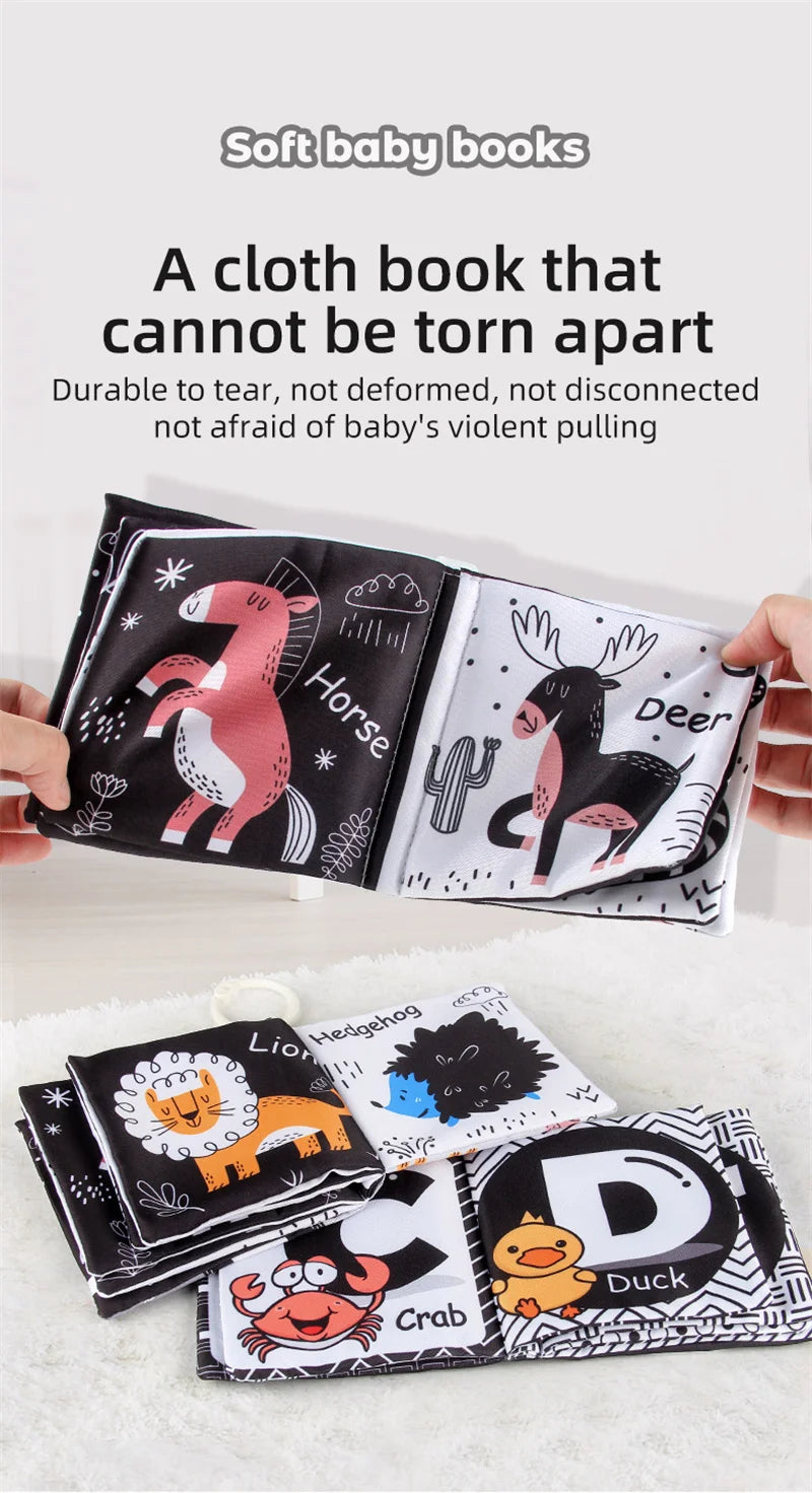 High-Contrast Soft Baby Cloth Book