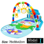 Baby Activity Gym with Piano & Play Mat