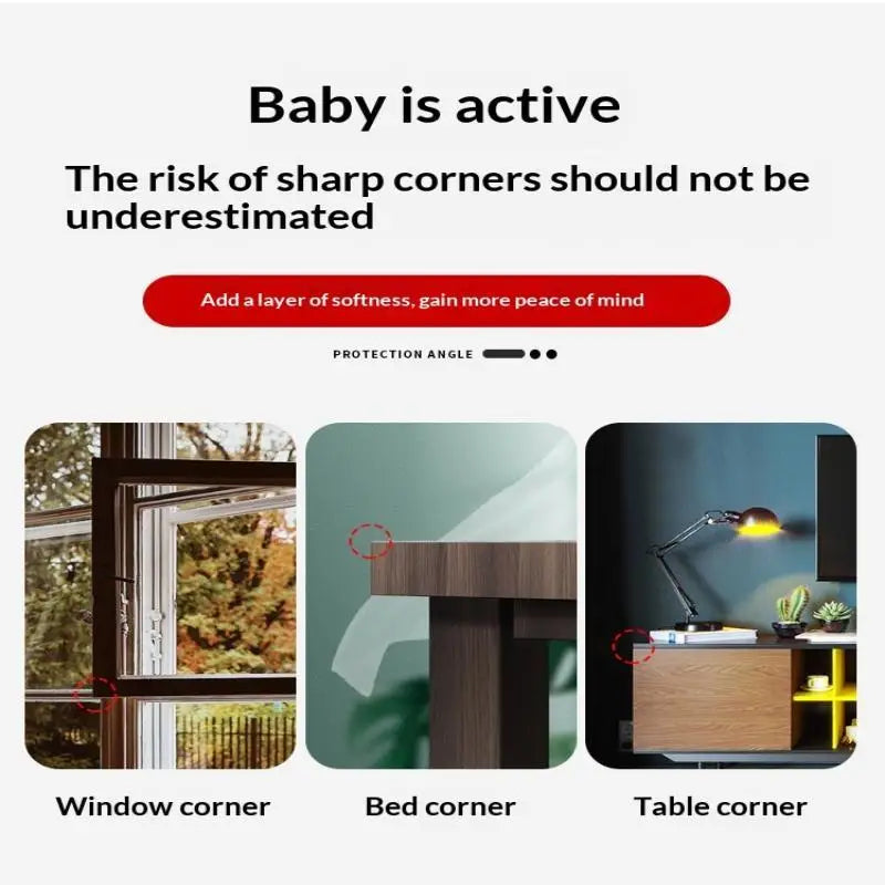 [New] 10Pcs Baby Safety Kids Proofing Edge Protector Soft Transparent Children Anti Collision Table Corner Edge Protection Cover