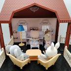 Miniature Items Dollhouse Furniture Accessories Living Room Bedroom Supermarket Shopping Games Family Interaction Doll Kids Toys