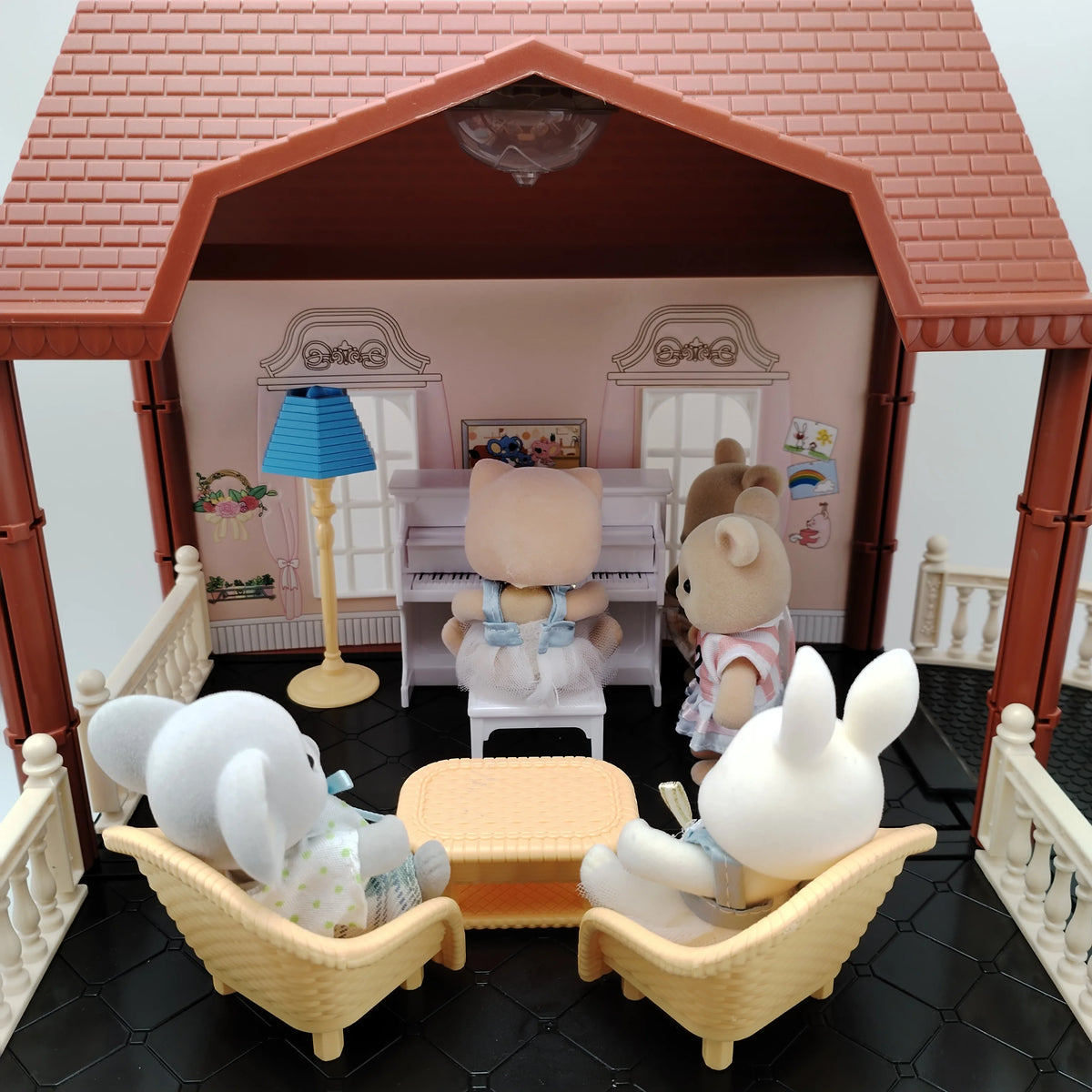Miniature Items Dollhouse Furniture Accessories Living Room Bedroom Supermarket Shopping Games Family Interaction Doll Kids Toys