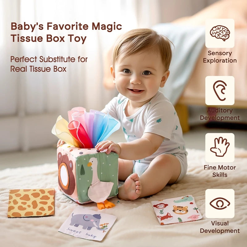 Montessori Magic Tissue Box Sensory Toy