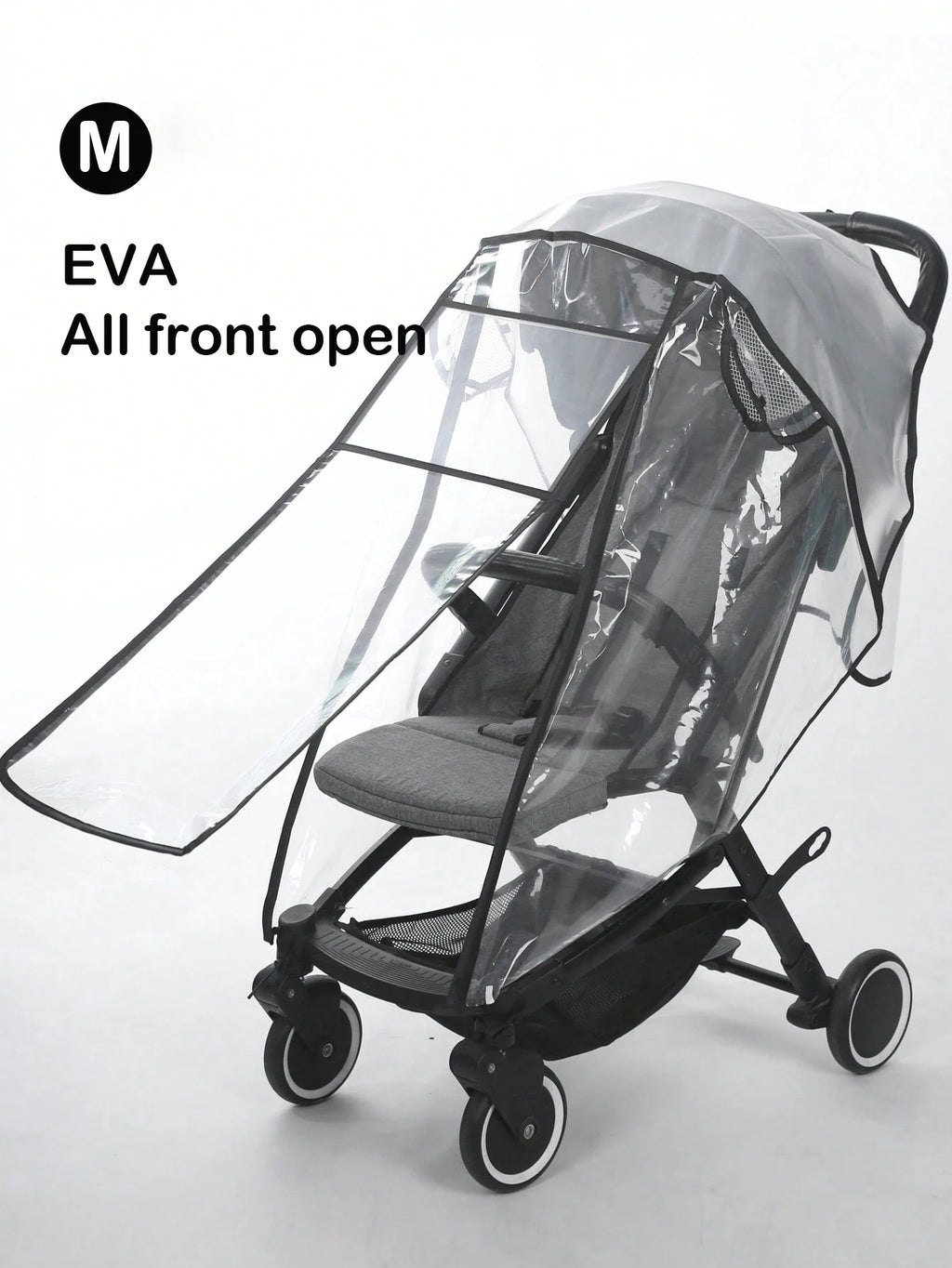 Baby stroller accessories waterproof and rainproof cover transparent windproof and dustproof opened for baby stroller raincoats