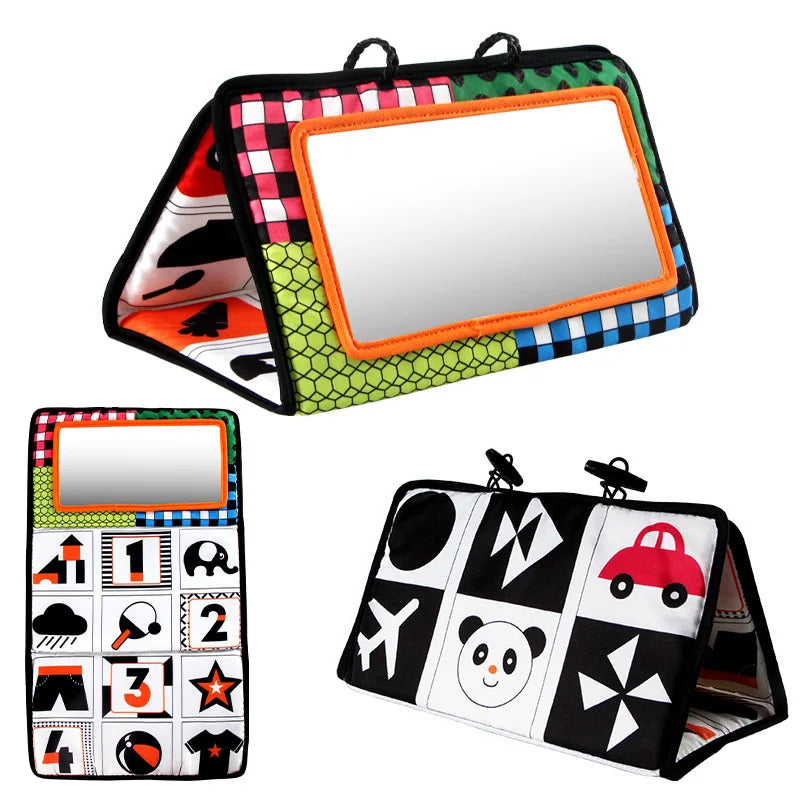 High-Contrast Baby Cloth Book & Mirror