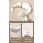 Non-Slip Baby Bath Stand Adjustable Free-Standing Baby Standing Shower Stand Safe Multifunctional Infant Bath Support