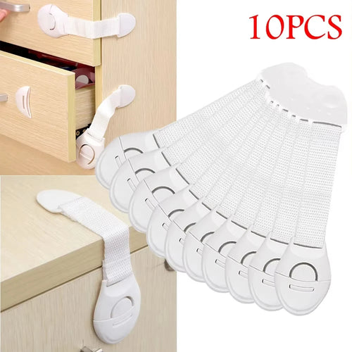 1/5/10pcs Child Safety Cabinet Lock Baby Proof Security Protector Drawer Door Cabinet Lock Plastic Protection Kids Safety Door