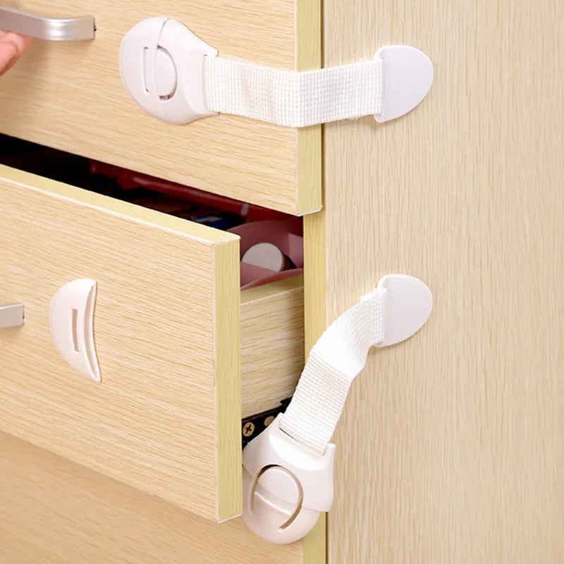 1/5/10pcs Child Safety Cabinet Locks Baby Proof Plastic Protection for Drawer & Door-Easy Installation Kitchen Security for Kids