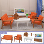 Miniature Items Dollhouse Furniture Accessories Living Room Bedroom Supermarket Shopping Games Family Interaction Doll Kids Toys