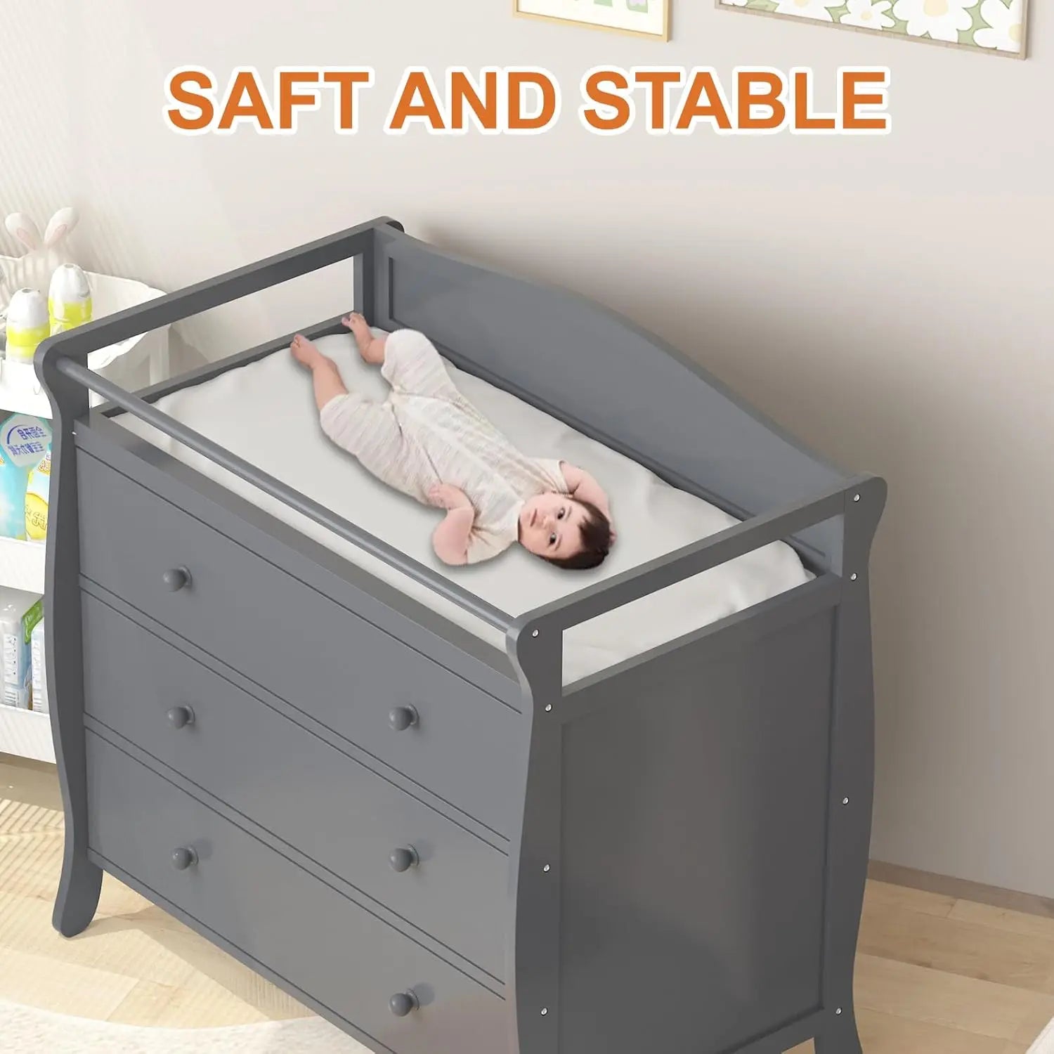 Wooden Baby Changing Station