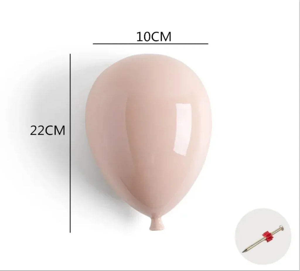 Modern Home Background Wall Children's Room Lovely Cartoon Stereoscopic Creative Ceramics Balloon Wall Hanging Wall Decoration