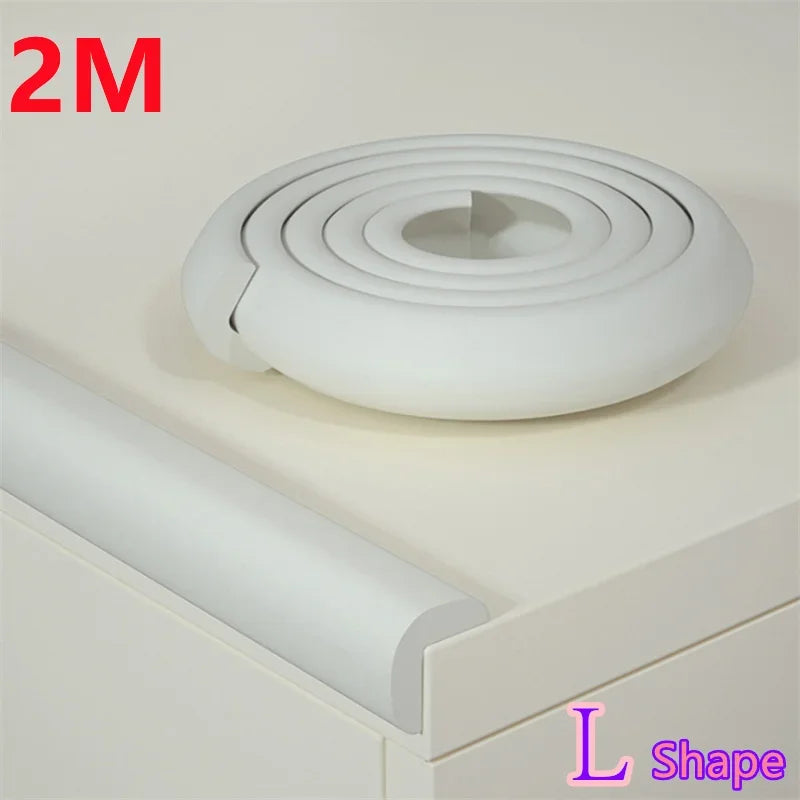 2M Baby Safety Corner Protector Solid Color Edge Guards for Childproofing Home Furniture Corners Table Angle Protection Tape
