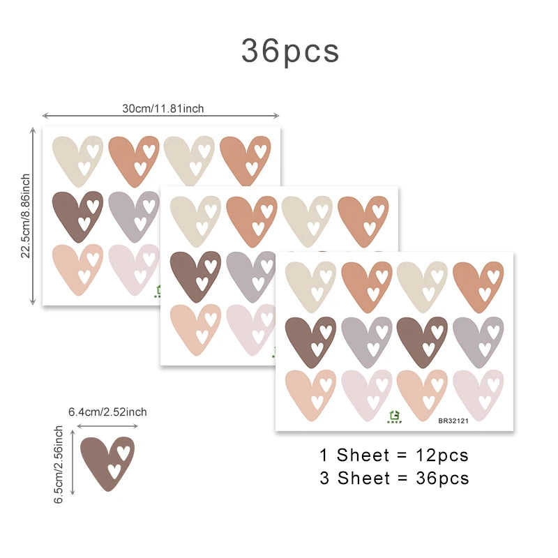 Heart Wall Decals for Nursery
