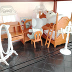 Miniature Items Dollhouse Furniture Accessories Living Room Bedroom Supermarket Shopping Games Family Interaction Doll Kids Toys