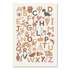 Nursery Wall Posters Sun Rainbow Canvas Painting Alphabet Print Number Poster Nordic Wall Art Pictures for Kids Room Decorati