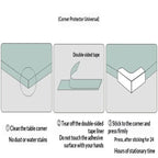 [New] 10Pcs Baby Safety Kids Proofing Edge Protector Soft Transparent Children Anti Collision Table Corner Edge Protection Cover