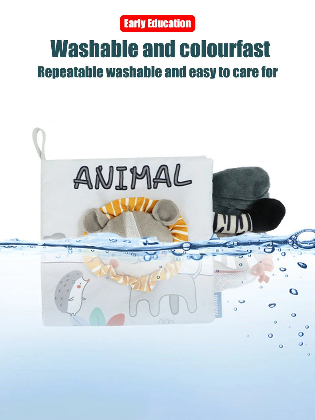 Soft Baby Sensory Cloth Book