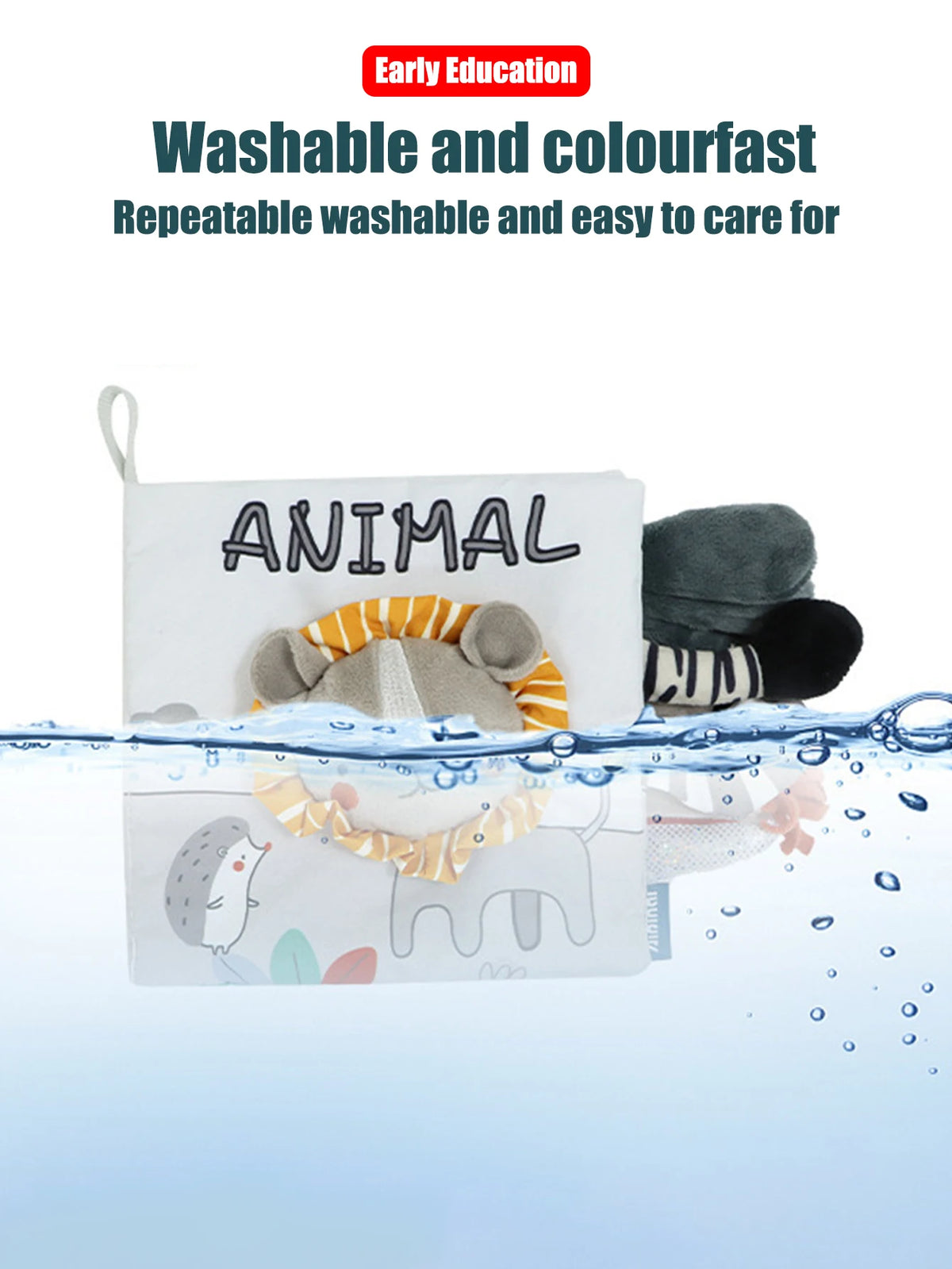 Soft Baby Sensory Cloth Book