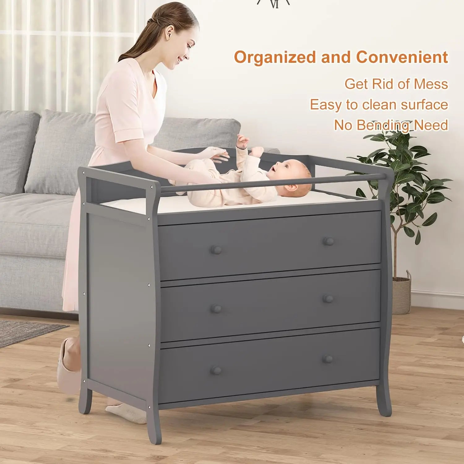 Wooden Baby Changing Station