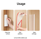 AIBEDILA Baby Safety Anti-Pinch Door Gap Protection Strip Soft Foam Door Guard Kids Finger Protection Childproofing Accessory