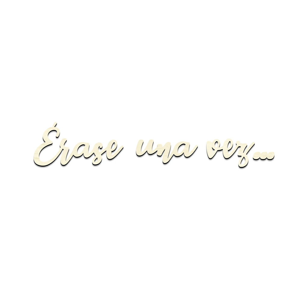Spanish Erase Una Vez Wooden Wall Sign Fairy Tale Themed Nursery Decor Rustic Storybook Reading Nook Kids Room Art