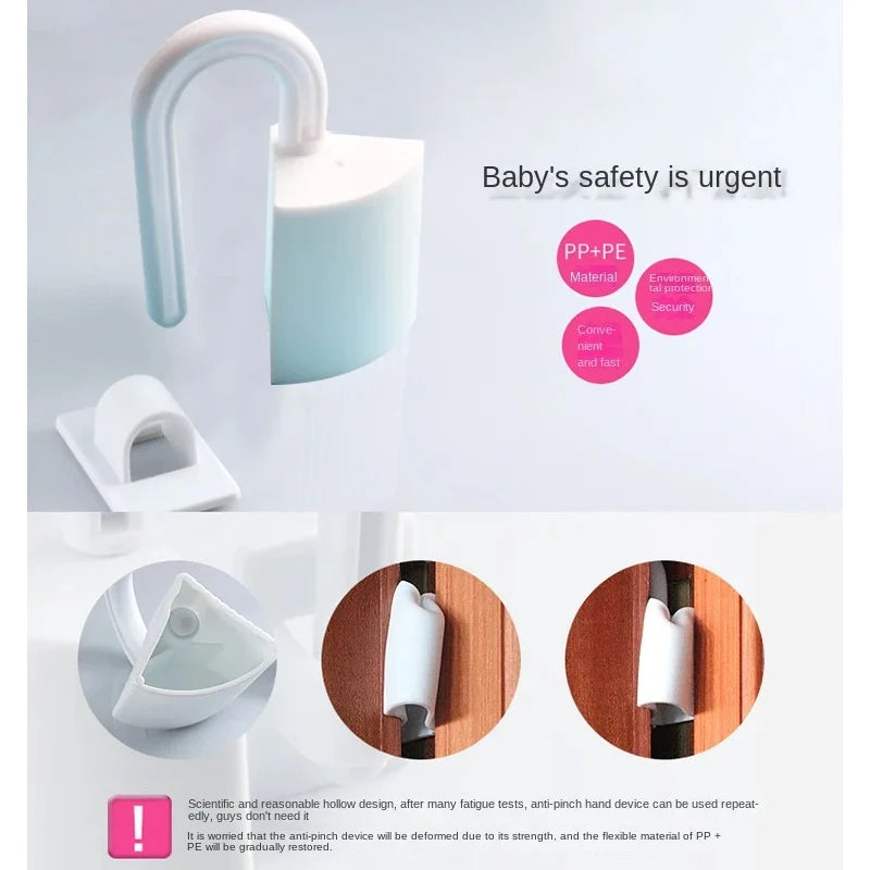 2pcs Finger Guard Baby Proofing Child Safety Plastic Door Stoppers Kids Safety Finger Pinch Hinge Guard Protector