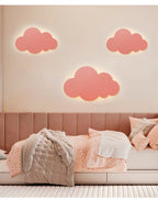 New Baby Room Cloud Wall Lamp Bedroom Bed Living Dining Room Attic Creative Warm Decoration Dimmable Wall Light